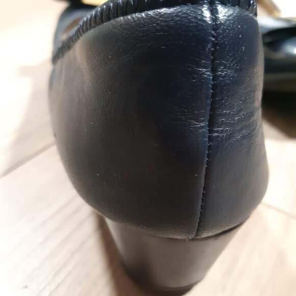 Cole Haan Dark Blue Loafers with Gold Accent - Picture 8 of 12